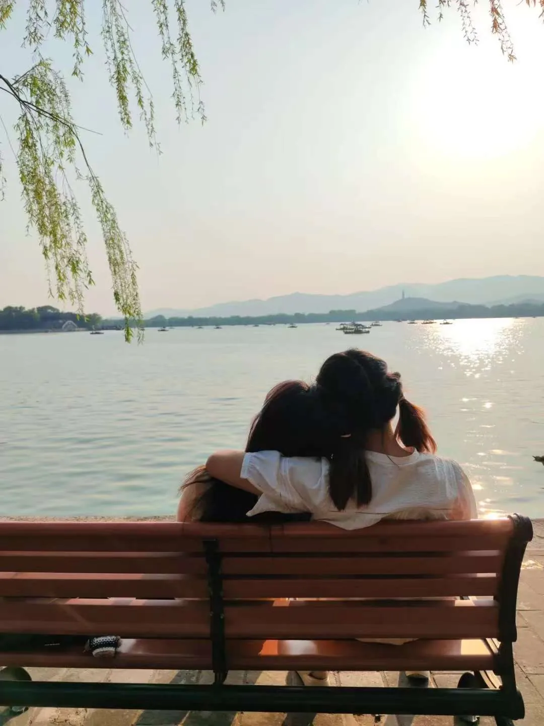 A warm photograph with my sister